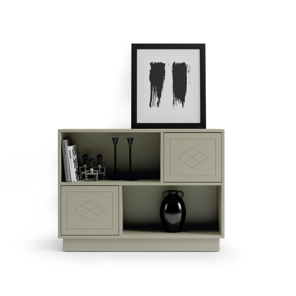 Meuble d'entrée aux façades et pieds personnalisables  4