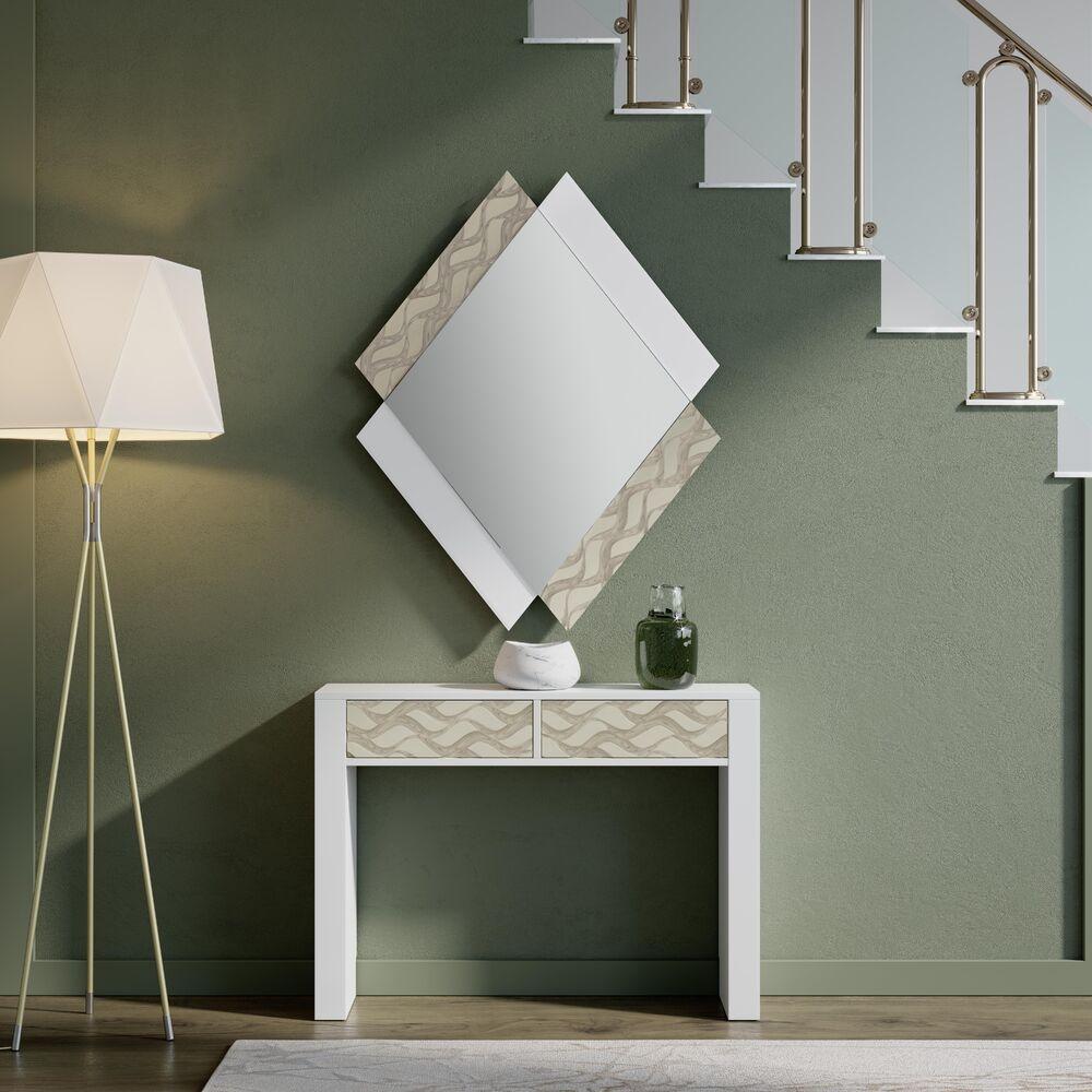 Console laquée 2 tiroirs 2