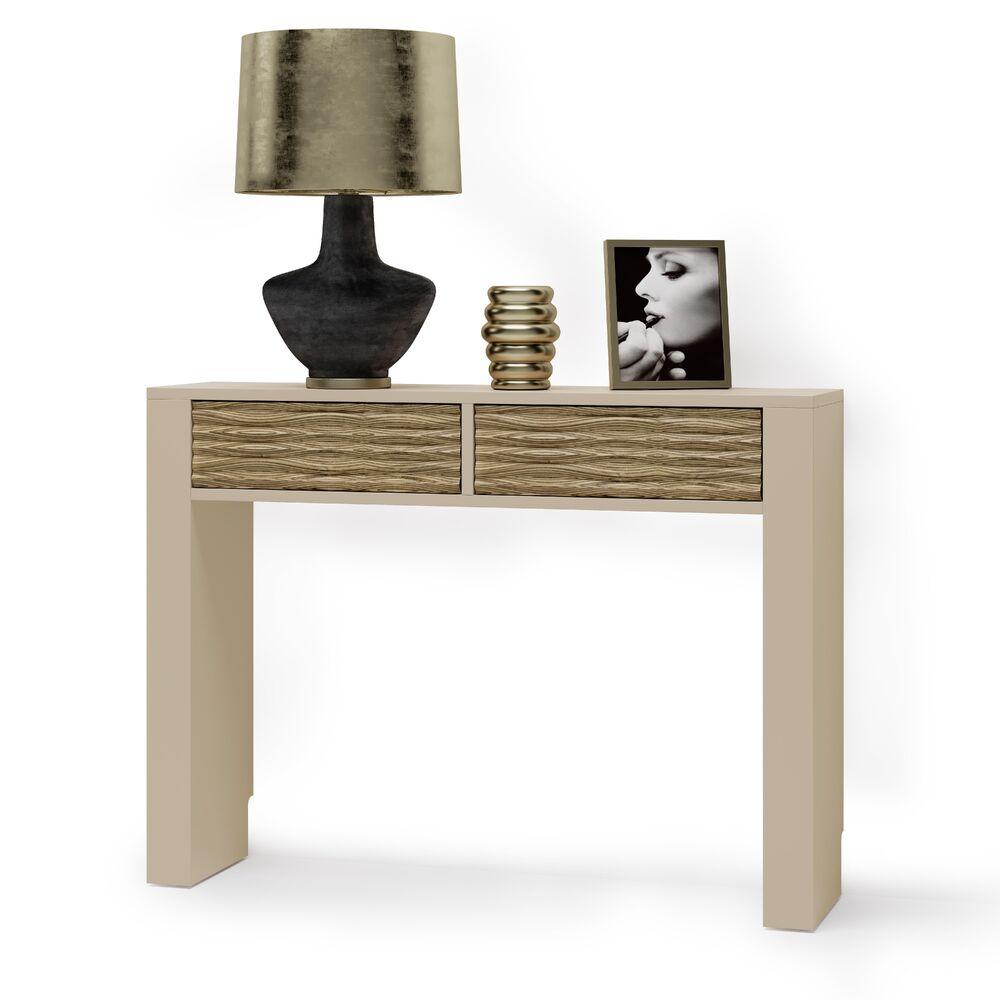 Console laquée 2 tiroirs 3