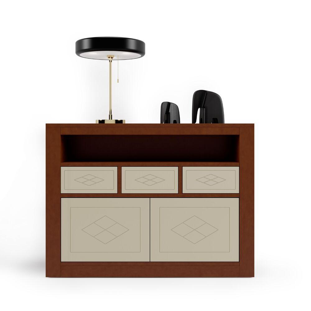 Meuble d'entrée faible profondeur grand espace de rangement  3