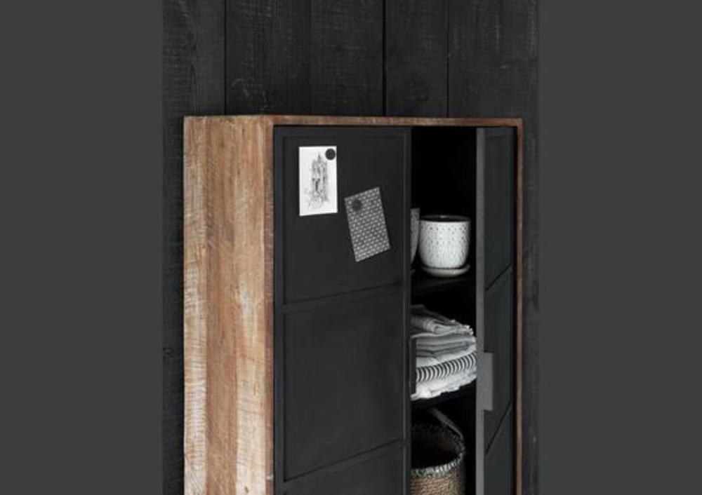 Armoire style industriel 2 portes métal 2