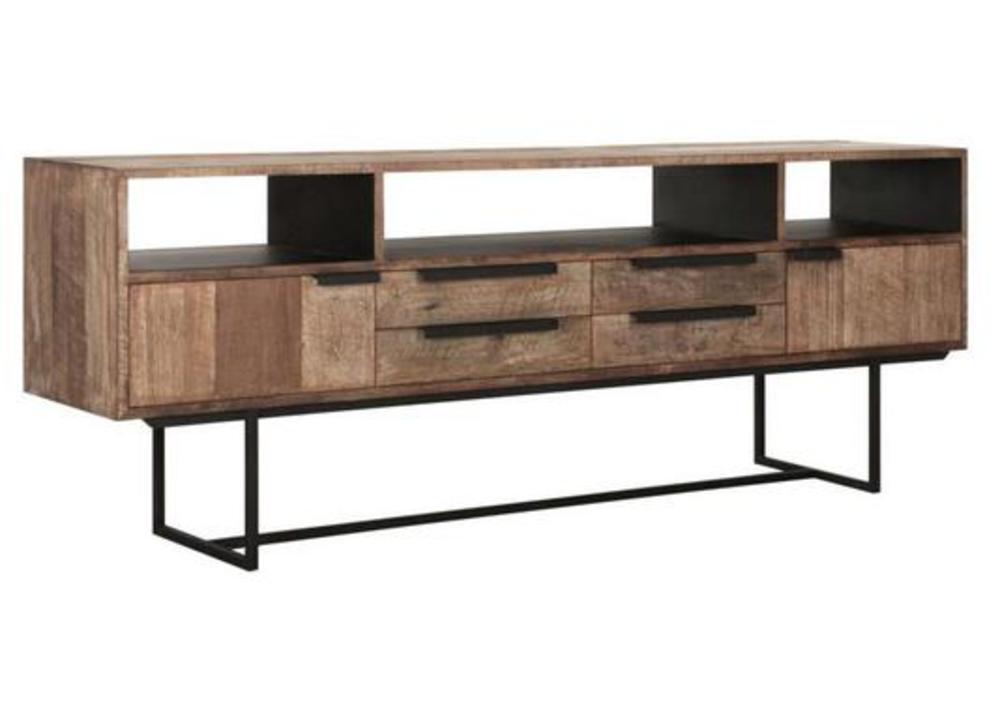 Buffet style industriel 2 portes, 3 niches, 2 à 4 tiroirs 2