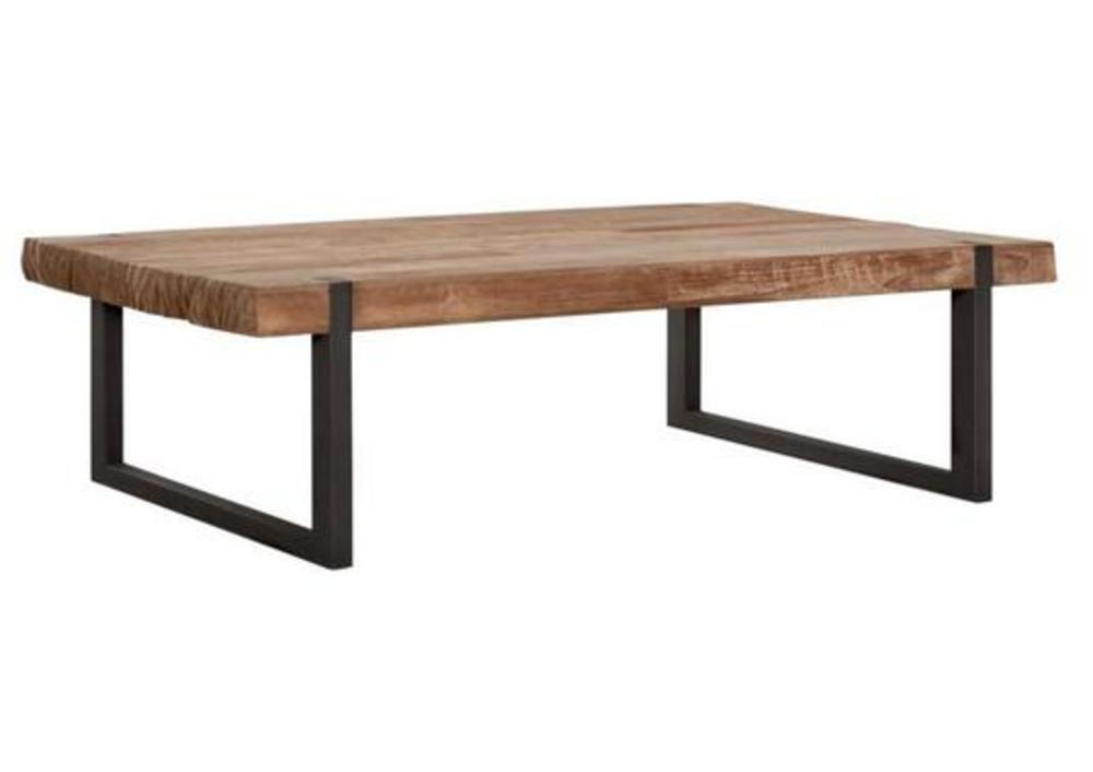 Table basse industrielle en teck 2