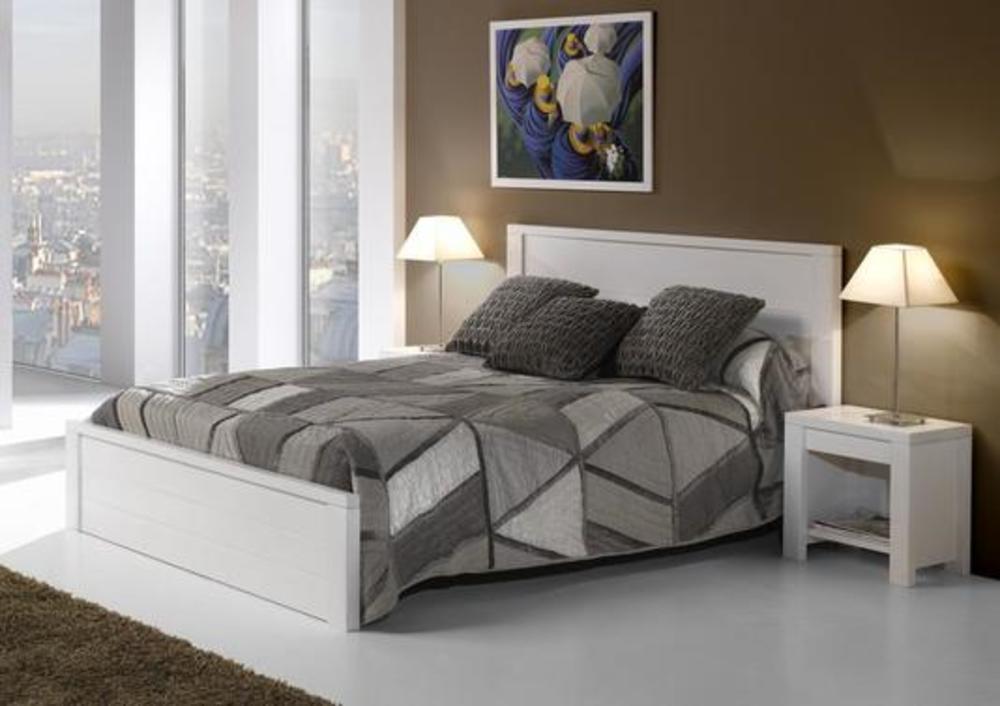 Lit en pin massif 2 couchages 2