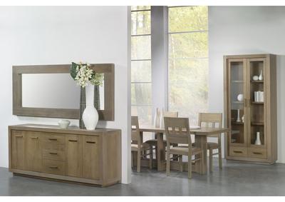 bahut contemporaine en chêne 4 portes 3 tiroirs