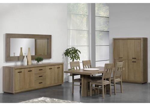 Table recantgulaire en chêne pied en croix