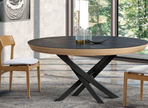 Elégante table de repas ronde 