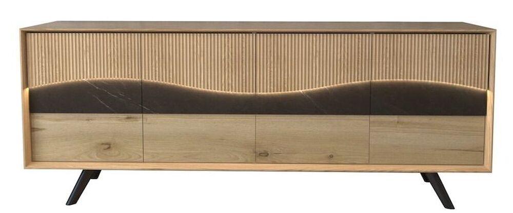 Enfilade 4 portes moderne bi-matière