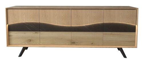 Enfilade 4 portes moderne bi-matière