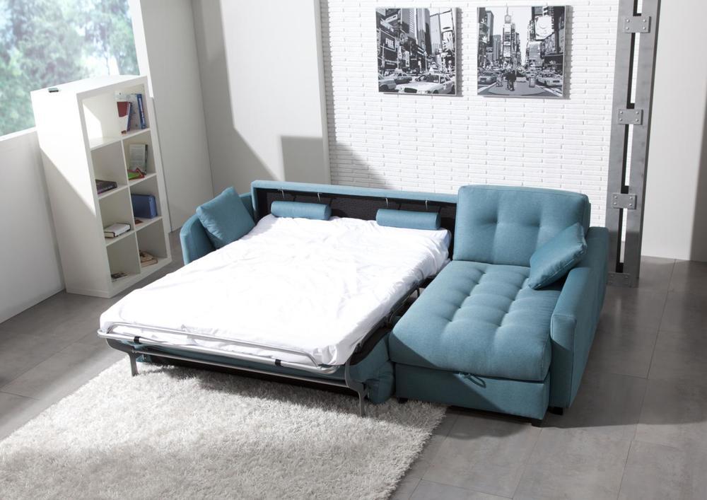 Canapé d'angle contemporain, microfibre ou tissu 3