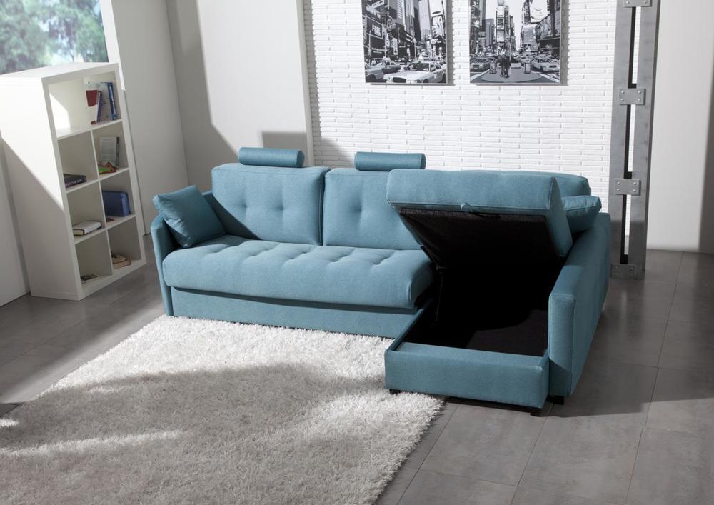 Canapé d'angle contemporain, microfibre ou tissu 2