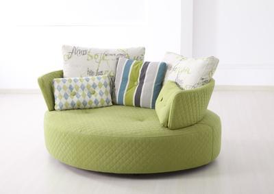 Canapé contemporain ligne galbée, cuir, microfibre ou tissu
