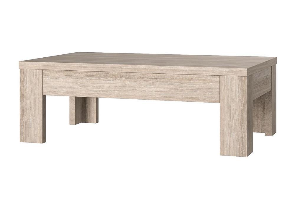 Table basse rectangulaire mélaminée gris foncé 3