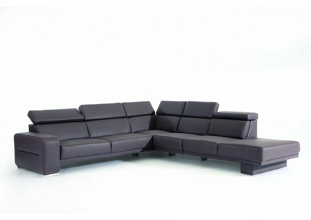 Canapé d'angle contemporain en cuir, tissu ou microfibre 2