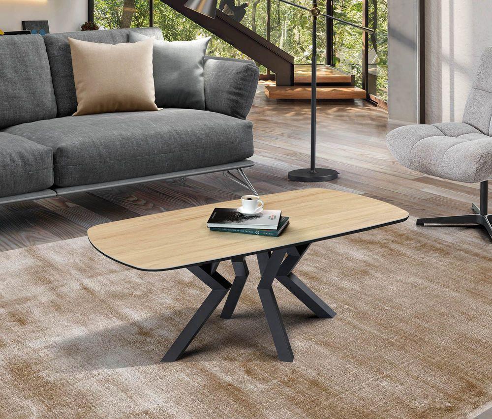 Table basse tonneau avec pied déstructuré  2