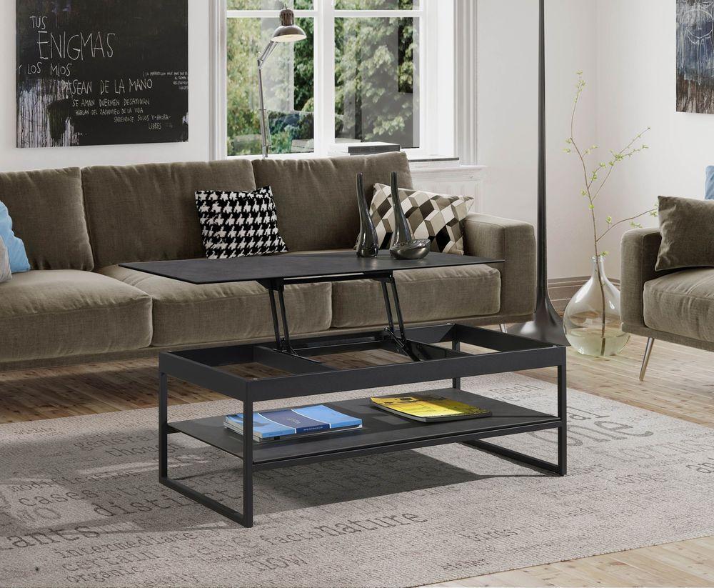 Table basse plateau relevable en céramique  2