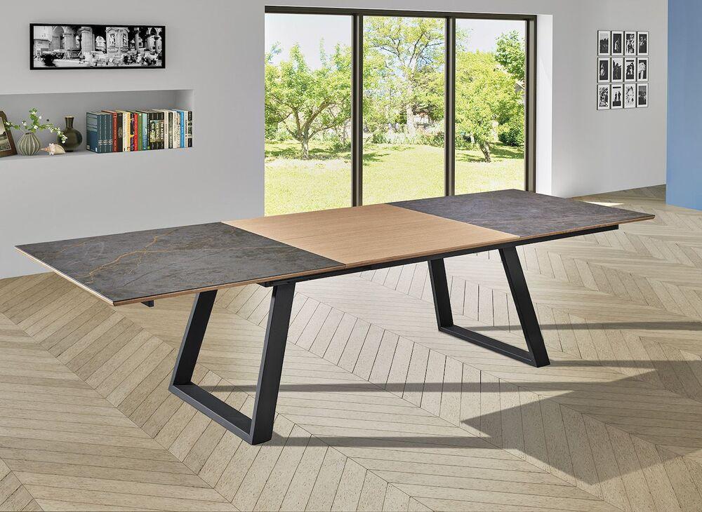 Table design avec ouverture de l'allonge automatique  2