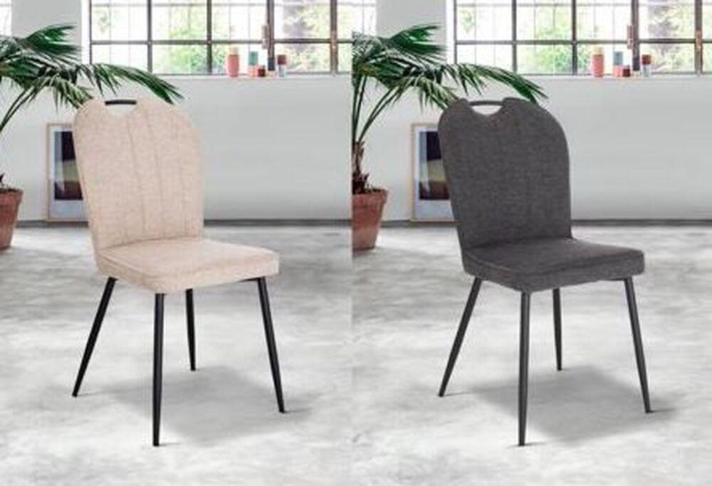 Chaise en tissu coloré avec poignée 2