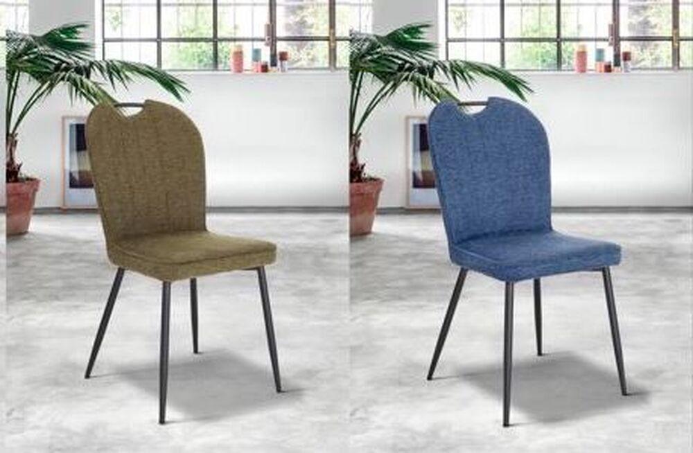 Chaise en tissu coloré avec poignée 3