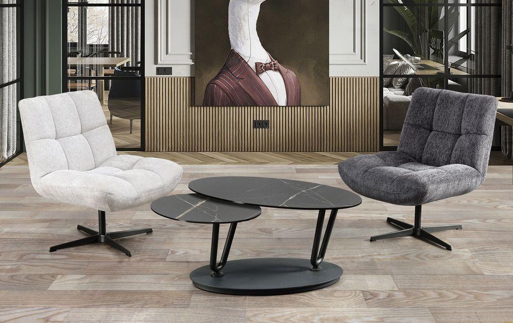 Table basse à plateaux pivotants en céramique  3