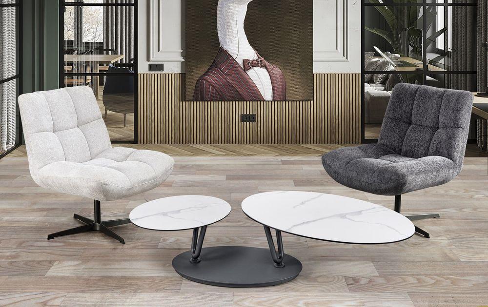 Table basse à plateaux pivotants en céramique  4