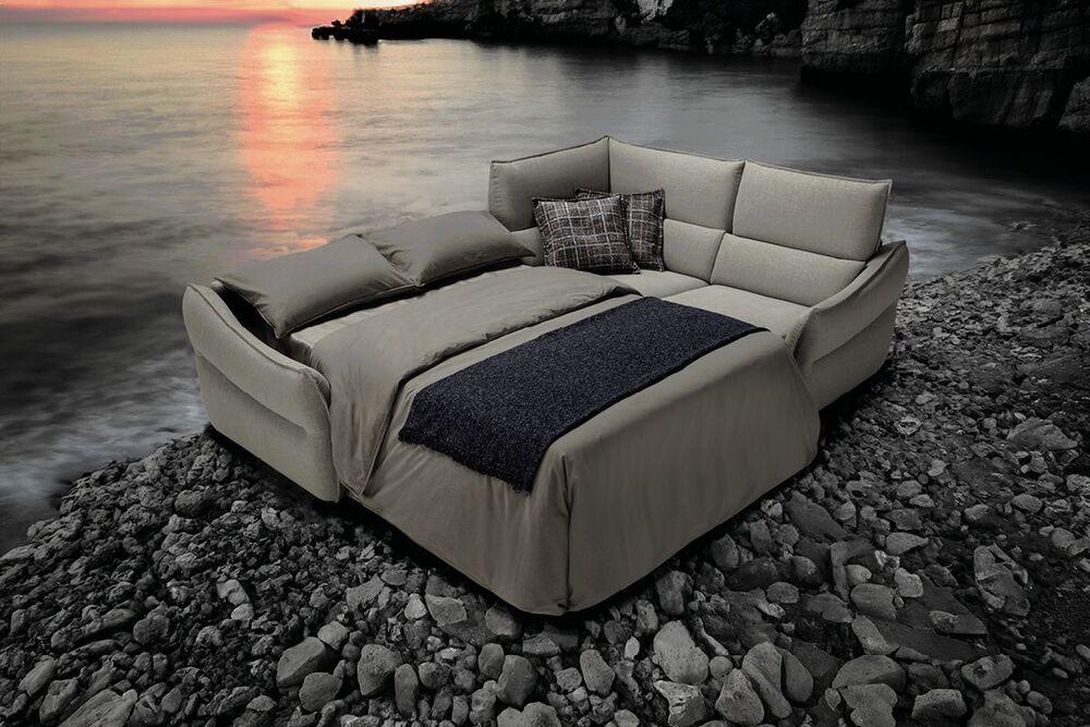 Canapé d'angle convertible aux courbes confortables  2