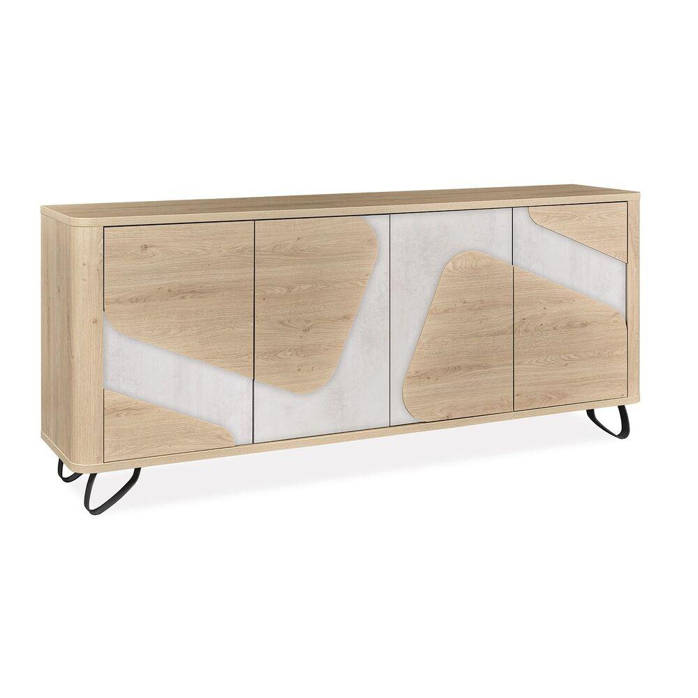 Enfilade 4 portes au design unique et au rangement astucieux 3