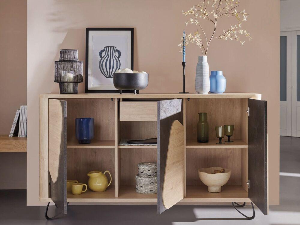 Enfilade 3 portes compact et design  2