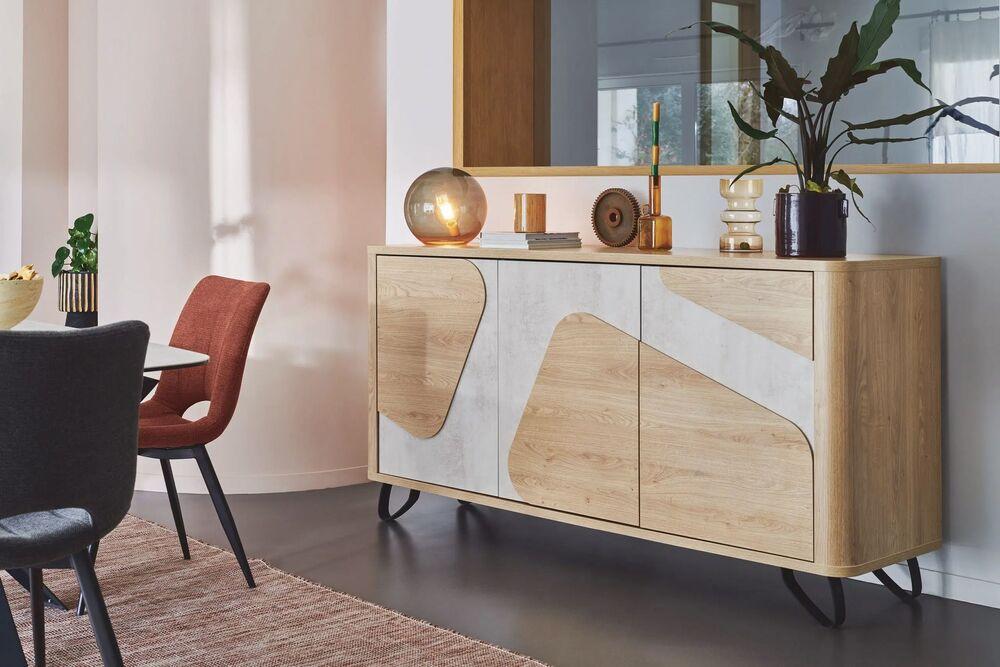 Enfilade 3 portes compact et design  3