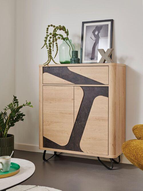 Bibus 2 portes - 1 tiroir 