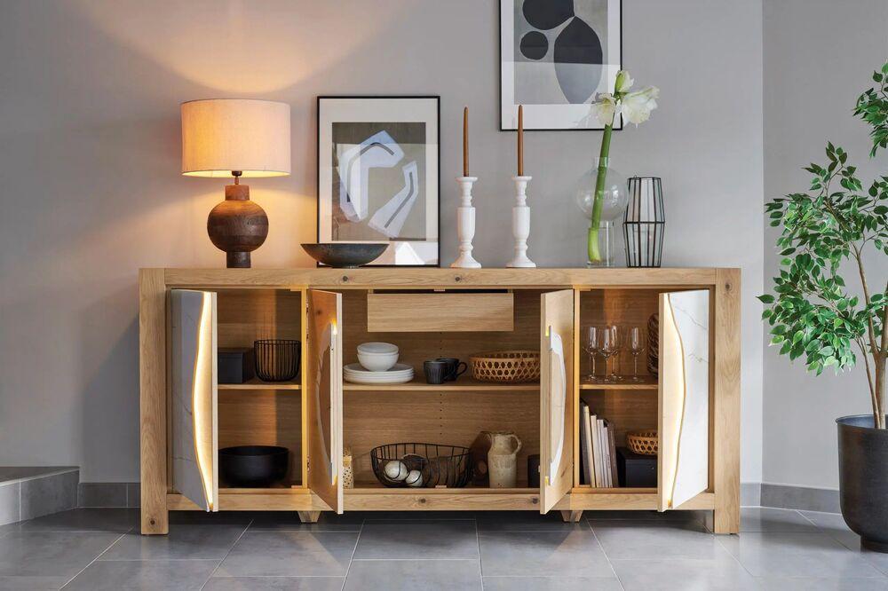 Enfilade 4 portes design naturel  2