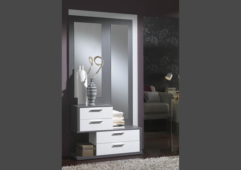 Meuble d'entrée avec miroirs 3