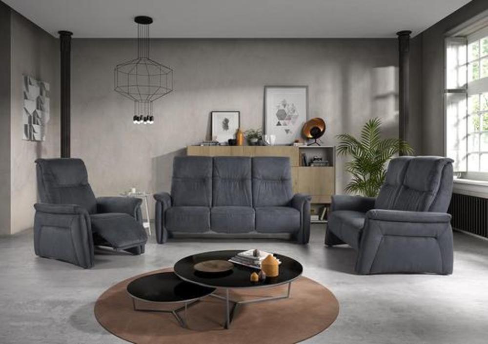 Canapé 3 places accoudoirs fins dossier hauts 2