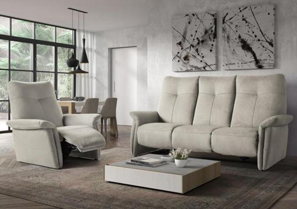Fauteuil élégant et chic avec relax en microfibre