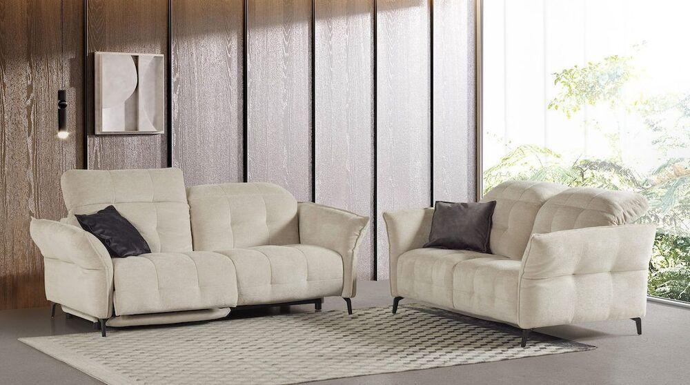 Canapé 2 places moderne têtières et accoudoirs réglables  2