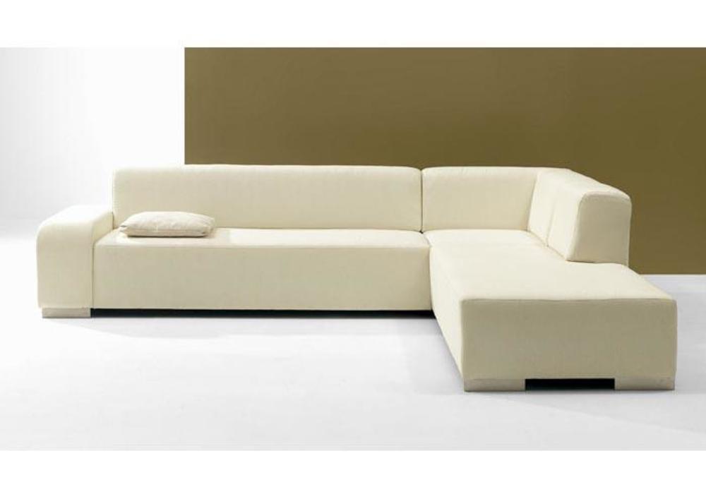 Canapé d'angle contemporain en cuir, tissu ou microfibre 2