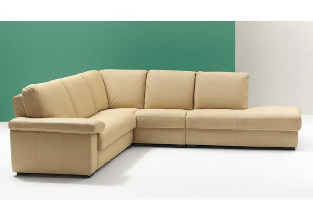 Canapé d'angle contemporain en cuir, tissu ou microfibre 2