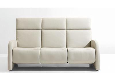 Canapé contemporain 3 places fixe ou relax, cuir, tissu ou microfibre