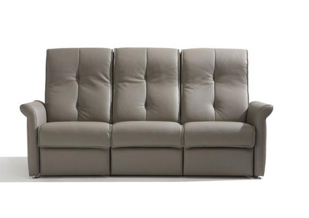 Canapé contemporain 3 places fixe ou relax, cuir, tissu ou microfibre 2