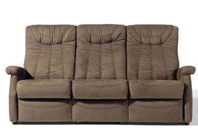 Canapé contemporain 3 places fixe ou relax, cuir, tissu ou microfibre