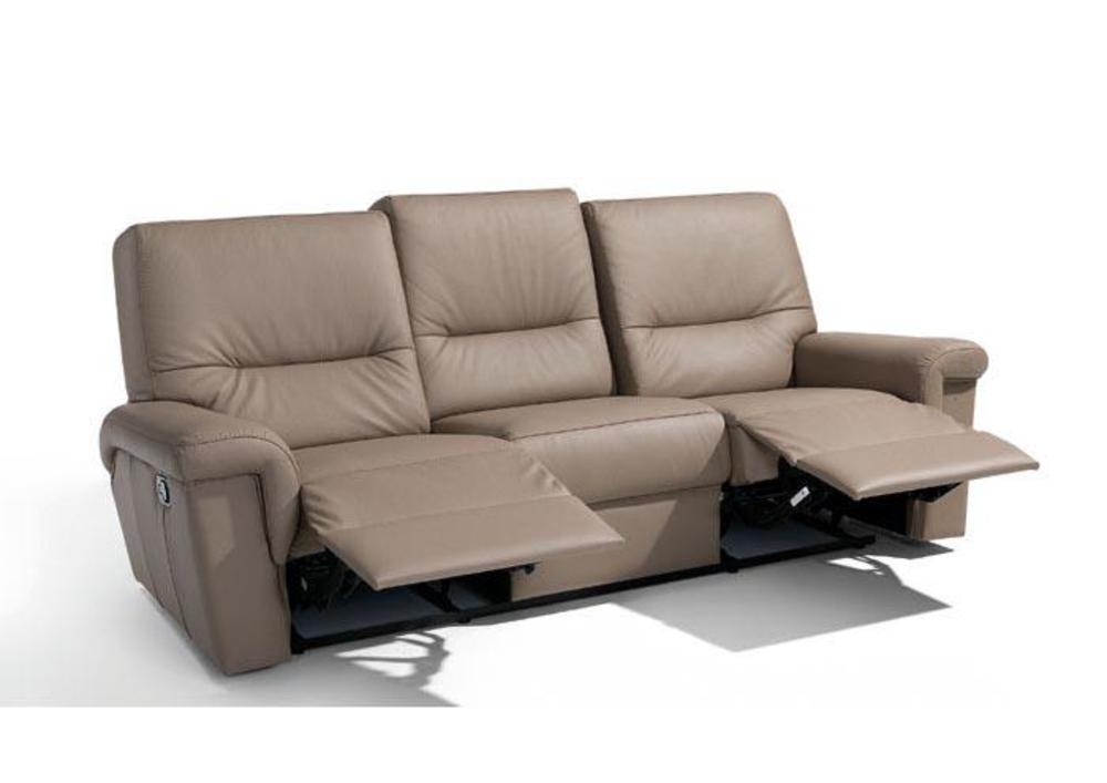 Canapé contemporain 3 places fixe ou relax, cuir, tissu ou microfibre 3