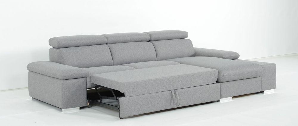 Canapé convertible avec méridienne coffre  3