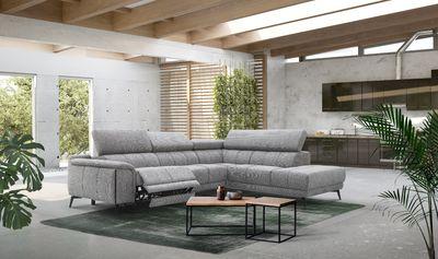 Grand canapé d'angle modulable de style contemporain