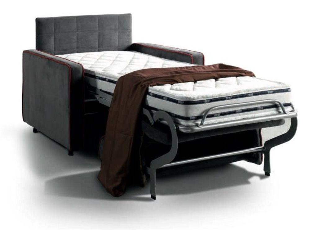 Chauffeuse convertible 1 place avec vrai matelas  2