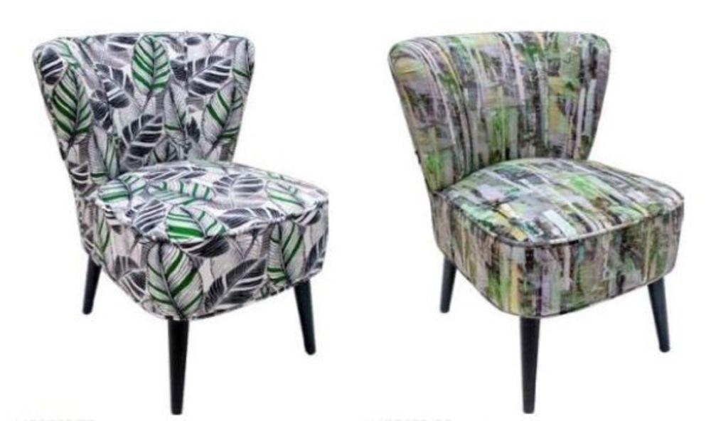 Fauteuil d'appoint motif géométrique  3