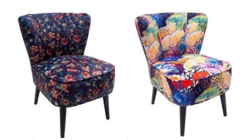 Fauteuil d'appoint motif géométrique  4