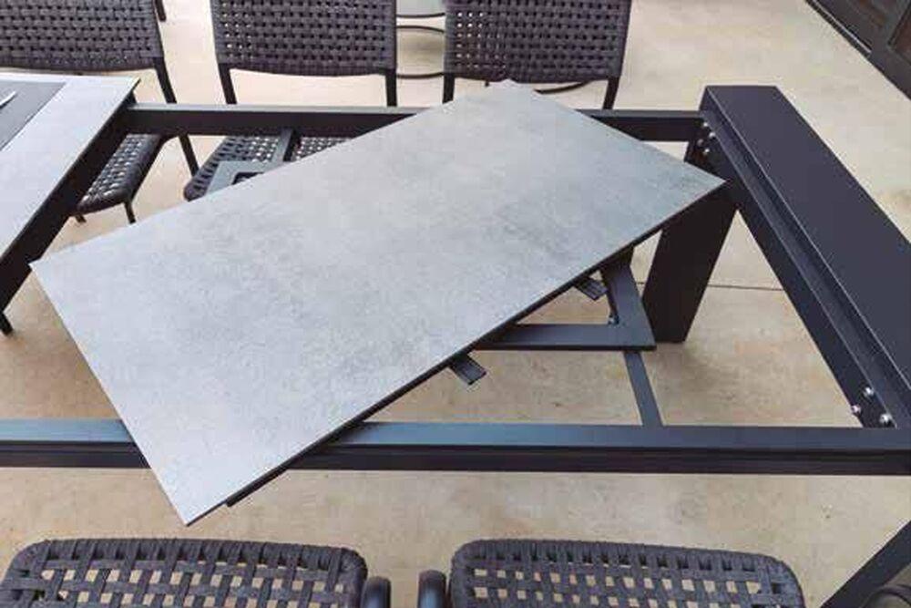 Table de jardin moderne extensible en céramique  2