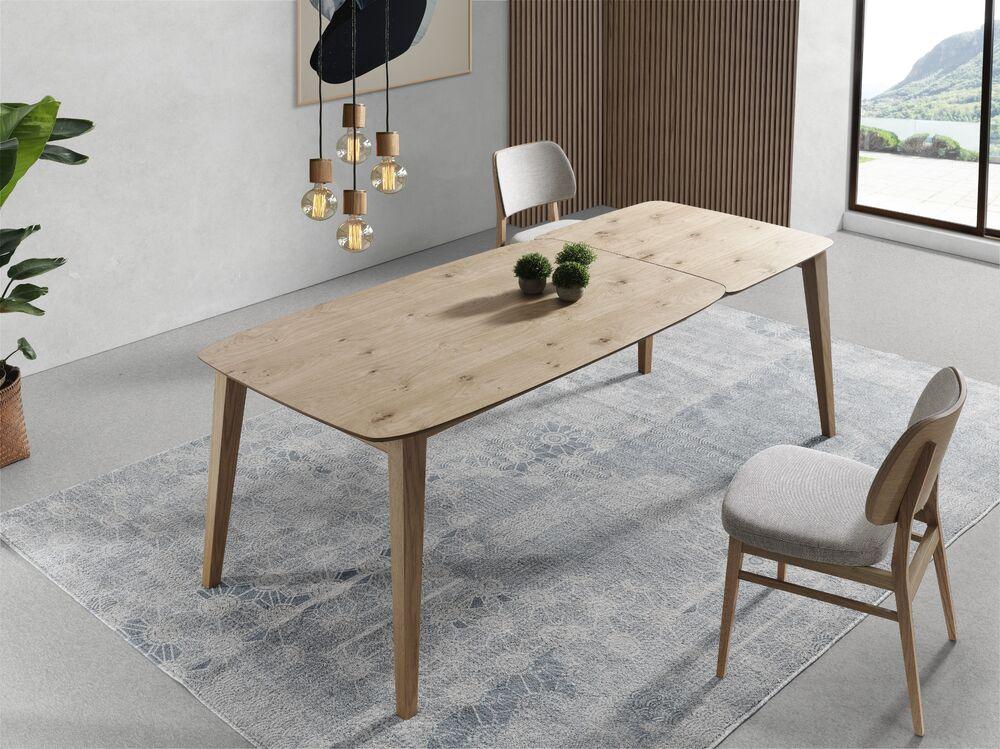 Table de repas extensible style scandinave  2