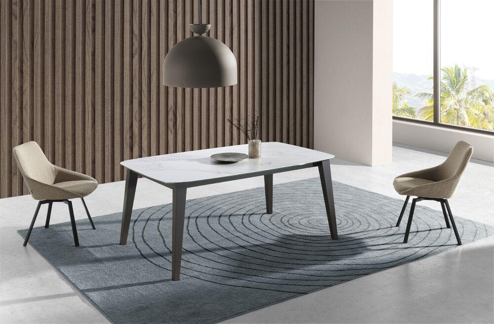 Table de repas extensible style scandinave  4