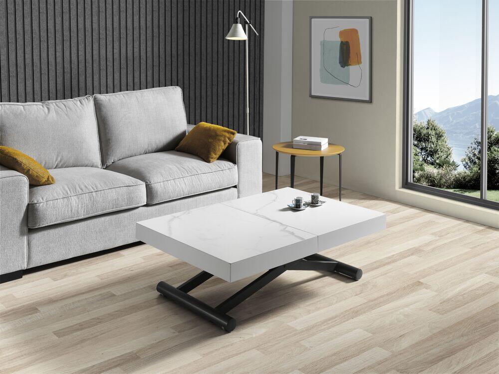 Table basse extensible relevable transformable en table de salle à manger 2
